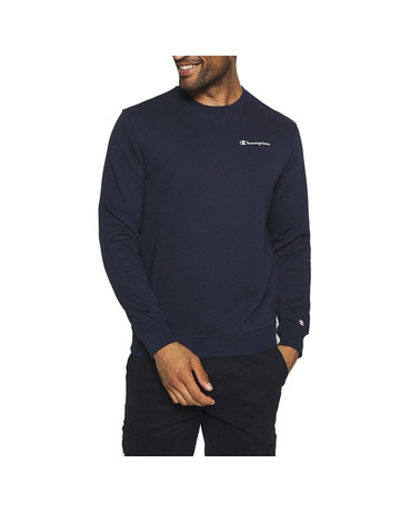 Champion Legacy Small Script Logo Crewneck Sweatshirt "Navy"