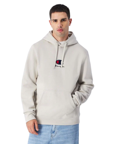 Champion Big C Logo Embroidery Fleece Hoodie "Beige"