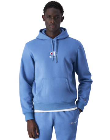 Champion Big C Logo Embroidery Fleece Hoodie "Teal Blue"
