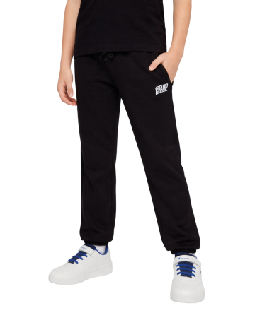 Pantalón con bajo elástico niño Champion Puff Print "Black"