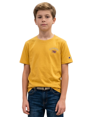 Camiseta Champion Ocean Side con gráfico para Niño/Niña "Yellow"