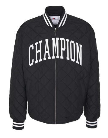 Champion Rochester Bookstore Big Logo Quilted Bomber Jacket "Black"