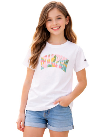 Camiseta Niña Champion  Graphi  "White-multicolored"
