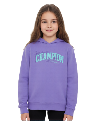Sudadera Niña Champion Graphic Logo "purple"