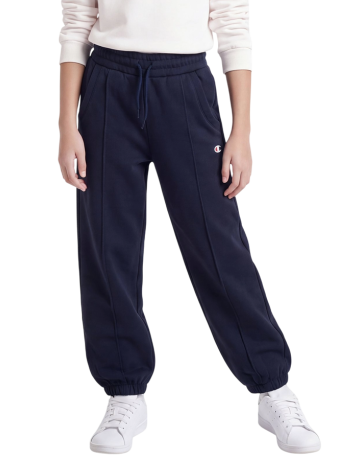 Pantalón Champion Niña con Puño Elástico Main Street Loose Fit Fleece "Navy"