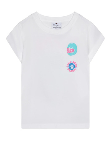 Champion Girl`s Graphic Crewneck T-shirt "White"