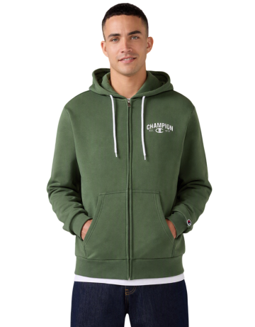 Sudadera Con Cremallera Completa Champion Graphic Logo Est. "C" 1919 "Military Green"
