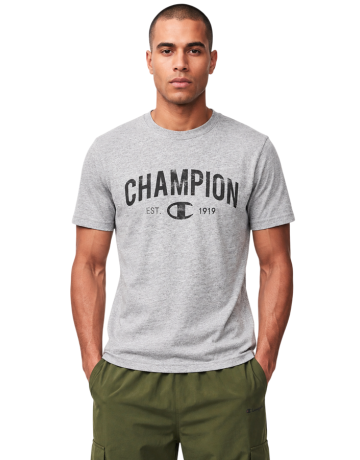 Camiseta Champion Graphic Logo Est. "C" 1919 "Medium Gray"