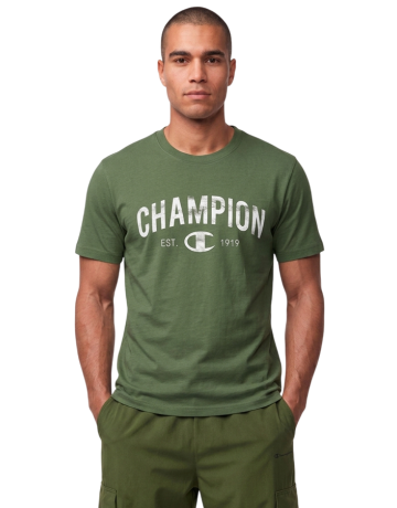 Camiseta Champion Graphic Logo Est. "C" 1919 "Military Green"