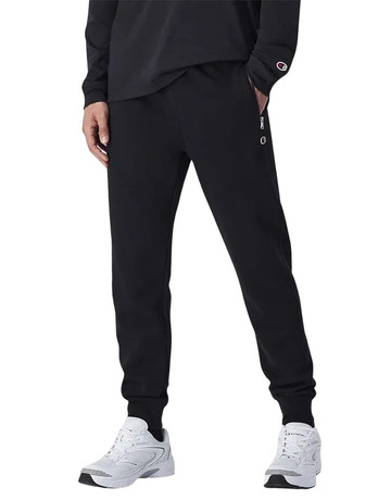 Pantalón con Puños Champion Icon Pocket Zip Rib Cuff Fleece Slim Fit Pants "Black"