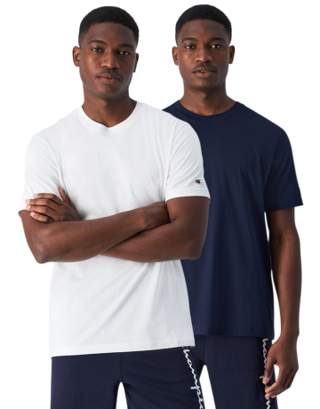 Camiseta de Manga Corta Champion Icons 2-Pack "White-Navy"