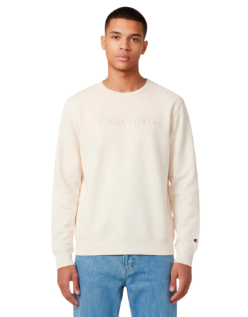 Sudadera Ligera de Cuello Champion Icons Tonal Logo "Cream"