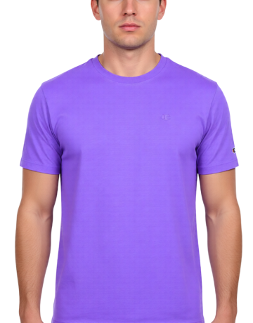 Camiseta Hombre Champion Icons Con Pequeño Logo C Bordado "Lilac"