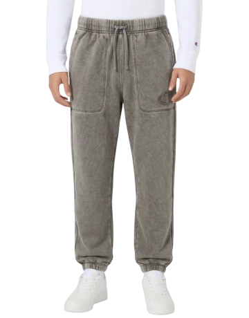 Pantalón Champion Icons Efecto Lavado Interior Afelpado con Puños Elásticos "DarK Grey"