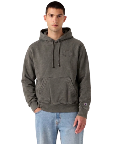 Sudadera Champion Icons Efecto Lavado con Interior Afelpado "Dark Grey"