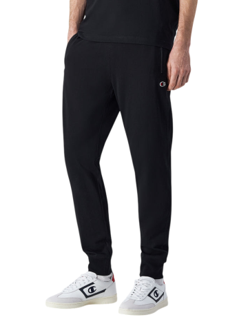 Pantalón Slim Fit Ligero con Puño Champion Icons Pocket Zip "Black"