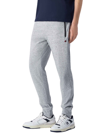 Pantalón Slim Fit Ligero con Puño Champion Icons Pocket Zip "Light Grey"