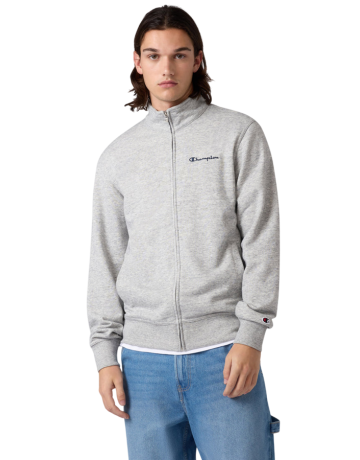 Sudadera Cremallera Entera Champion Icons Small Embroidered Logo "Medium Gray"