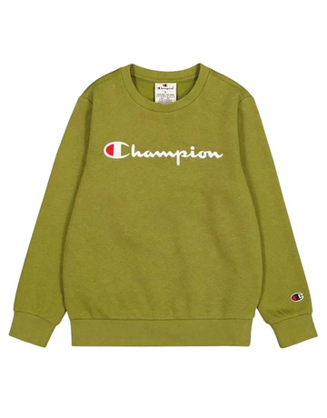 Champion Kids Big Logo Fleece Sweatshirt "Green Olive"