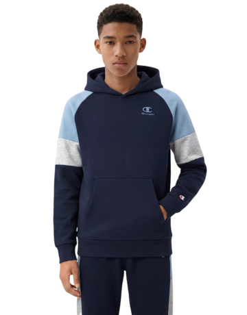 Sudadera Niño/Niña Champion Kids Colour Block Embroidery Logo "Navy-Blue"