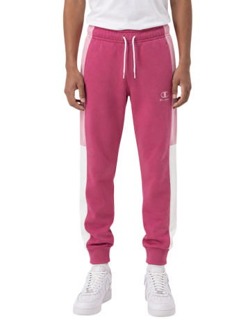 Pantalón Niño/Niña con Puño Champion Colour Block Embroidery Logo "Silken Raspberry-Pink"