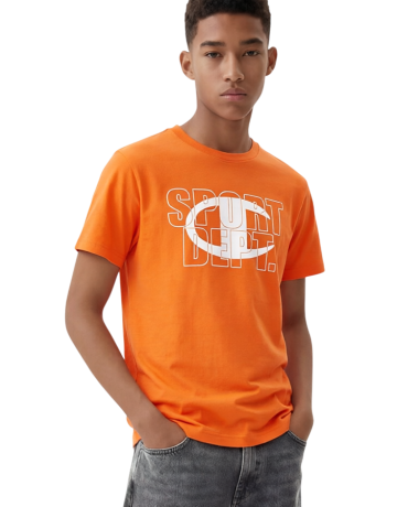 Camiseta Niño/Niña Champion Graphic Logo Powerblend "Orange"