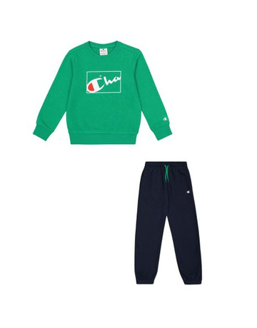 Champion Kids Legacy Crewneck Sweatsuit "Light Green"