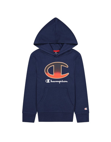 Champion Kids Legacy Logo Print Hoodie "Navy"
