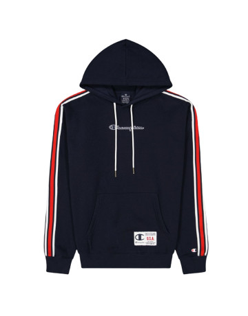 Champion Legacy Basketball Contrast Details Fleece Hoodie "Navy"