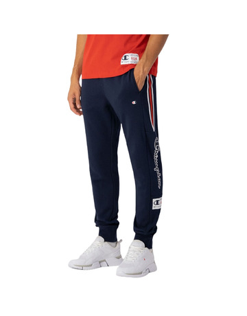 Champion Legacy Basketball Contrast Details Fleece Joggers "Navy"