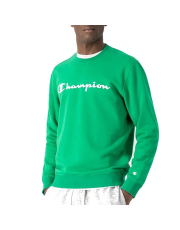 Champion Legacy Big Script Logo Crewneck Sweatshirt "Green"