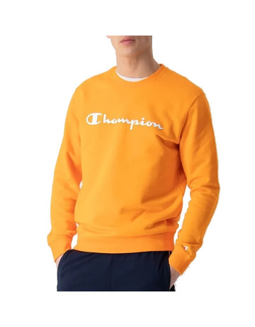 Champion Legacy Big Script Logo Crewneck Sweatshirt "Orange"