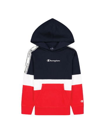 Champion Legacy Colour Block Script Logo Hoodie "Navy"