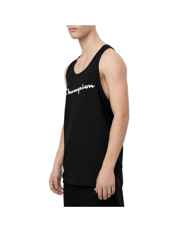 Champion Legacy Contrast Scrip Logo Tank Top "Black"