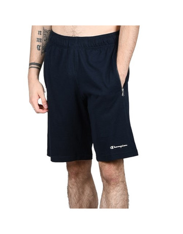 Champion Legacy Cotton Zip Pocket Script Logo Short "Navy"