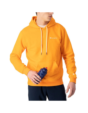 Champion Legacy Drawcord Small Logo Hoodie "Orange"