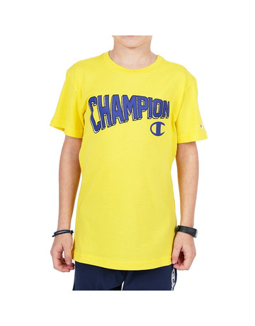Champion Legacy Kids Graphic Crewneck T-Shirt "Yellow"