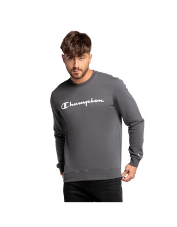 Champion Legacy Scrip Big Logo Crewneck Sweats "Ash Grey"