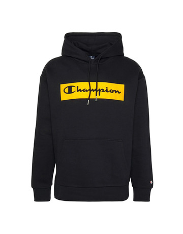 Champion Legacy Script Flock Box Logo Fleece Hoodie "Black"