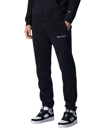 Champion Legacy Comfort Fit Scrip Logo Embroidered Elastic Cuff Pants "Black"