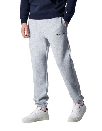 Champion Legacy Slim Fit Scrip Logo Embroidered Elastic Cuff Pants "Gray"