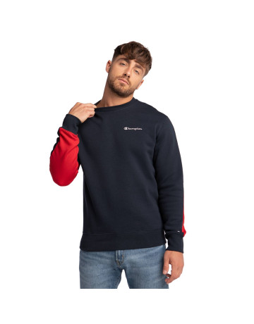 Sudadera Cuello Redondo Champion Legacy Spliced Script Logo Print "Navy"