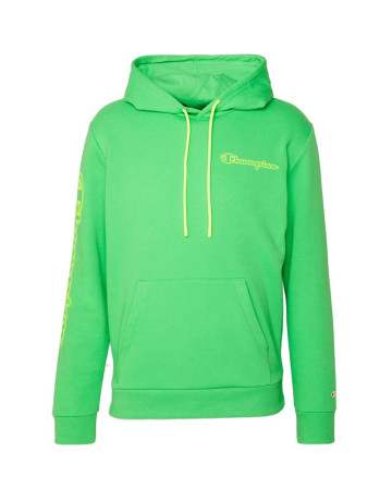 Champion Legacy Spray Neon Hooded Sweatshirt "Lime Green Flour"
