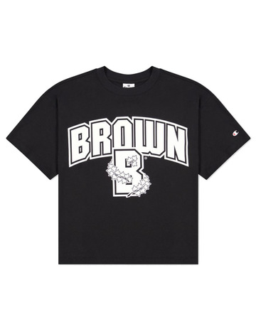 Champion Legacy University Brown Logo Cotton T-Shirt