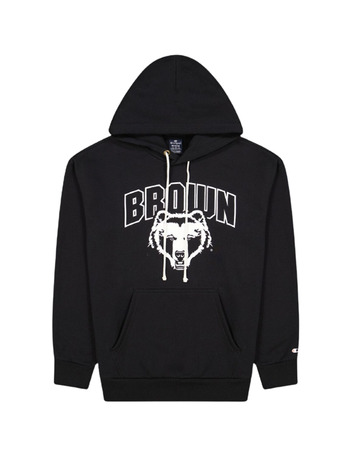 Champion Legacy University Brown Logo Fleece Hoodie