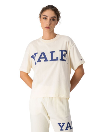 Champion Legacy University Yale Logo Cotton T-Shirt