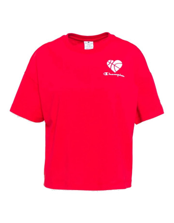 Champion Legacy Wm´s Logo Love Crewneck Tee "Red"