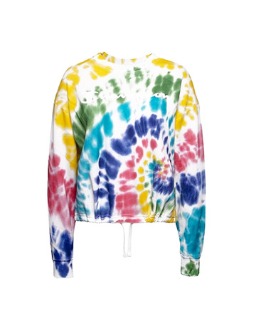 Champion Legacy Wm´s Tie Dye Scrip Logo Print Sweatshirt "White"