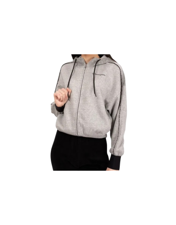 Champion Legacy Wmns Sport Hooded full zip Sweatshirt "Grey"