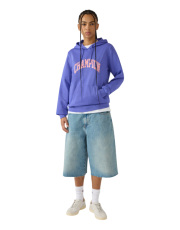 Sudadera Mujer Champion Lightweight Graphic Logo "Purple"